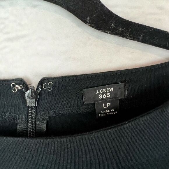 J. Crew Women's LP Black Fit & Flare Knee Length Dress Long - Picture 5 of 5